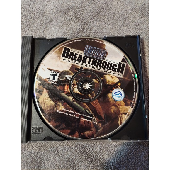 Medal of Honor Breakthrough PC Game Expansion Pack EA Games Vintage - Picture 3 of 5